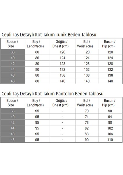Cepli Taş Detaylı Kot Takım Füme 19207 indirimleri