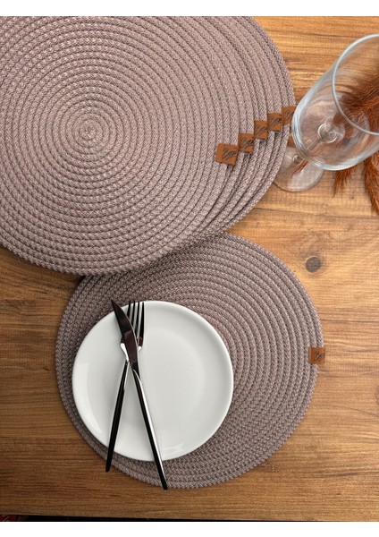 El Yapımı Amerikan Servis Runner 6 Lı Lux Sunum Tabak Altlığı