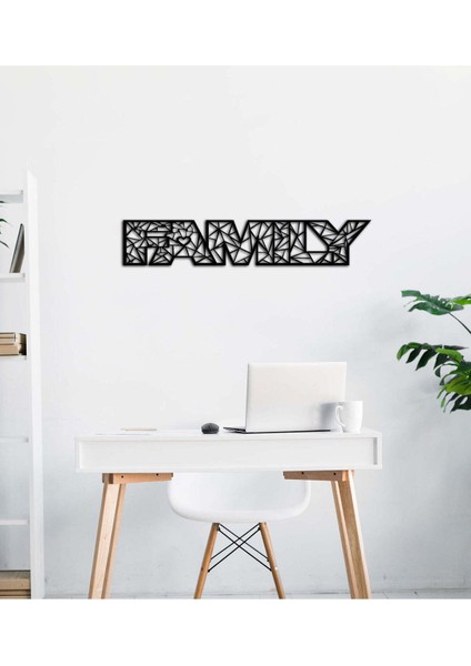 - Family Yazısı Metal Duvar Tablosu - Ev Dekorasyon - Metal Duvar Yazısı - 89 X 20 - Cm -Siyah - Text-156 modelleri