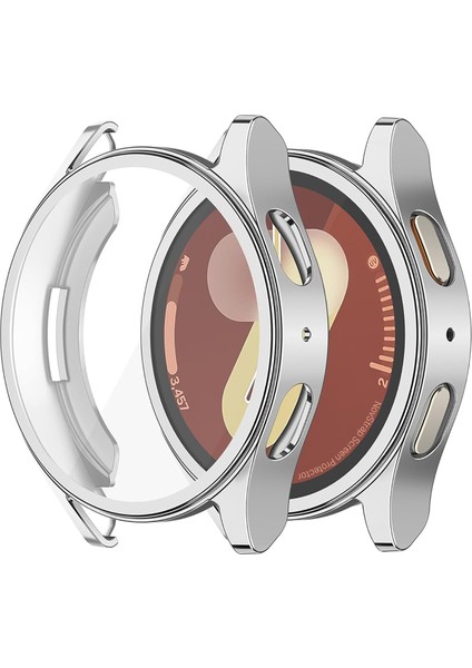 Samsung Galaxy Watch 7 44MM ile Uyumlu Kasa ve Ekran Koruyucu Tpu Yumuşak Silikon Kılıf