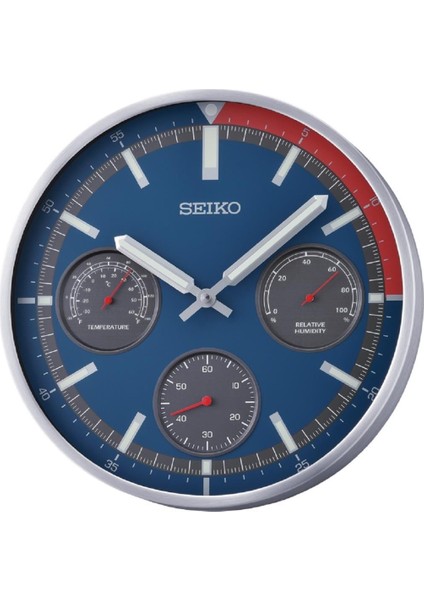 Clocks Q x A822S Termometre ve Nemölçer Dekoratif Duvar Saati