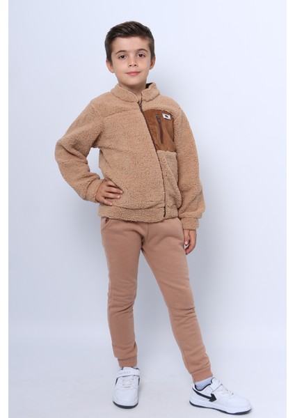 Erkek Çocuk Peluş Alt-Üst Takım Fermuarlı E2 fiyatları