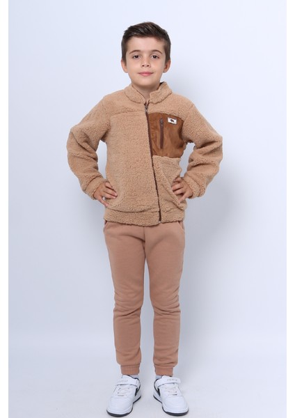 Erkek Çocuk Peluş Alt-Üst Takım Fermuarlı E2 modelleri