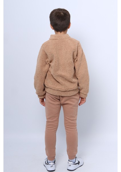 Erkek Çocuk Peluş Alt-Üst Takım Fermuarlı E2 fırsatları
