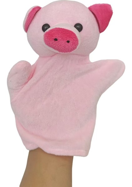 Piggy Çocuk Interaktif El Kuklası Peluş Oyuncak 22CM (Yurt Dışından)