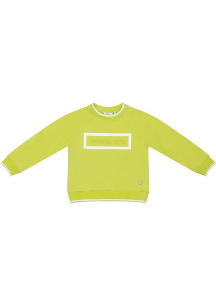 Erkek Çocuk Yazı Baskılı Sweatshirt