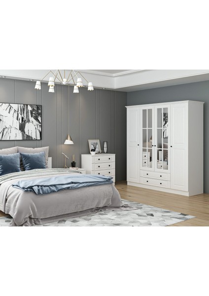 Kale210 Yatak Odası Set 68 Beyaz Mebran fırsatları