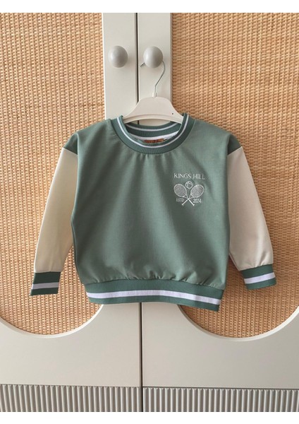 Unisex Kız / Erkek Çocuk Renkli Pamuklu Nakışlı Sweatshirt modelleri