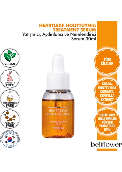 Heartleaf Houttuynia Treatment Serum / Heartleaf Houttuynia Bakım Serumu 30ML