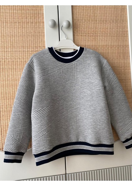 Unisex Kız / Erkek Çocuk Renkli Pamuklu Sweatshirt