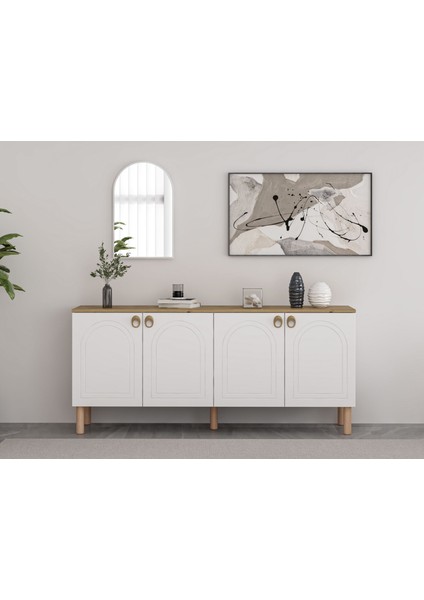 Lotus Konsol Aynalı Set - Byz-Artısan