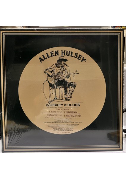 Allen Hulsey ‎- Wskey and Blues (Triple Distilled Matured and Recorded In İstanbul) Yeşil Renkli Plak Lp - Plak