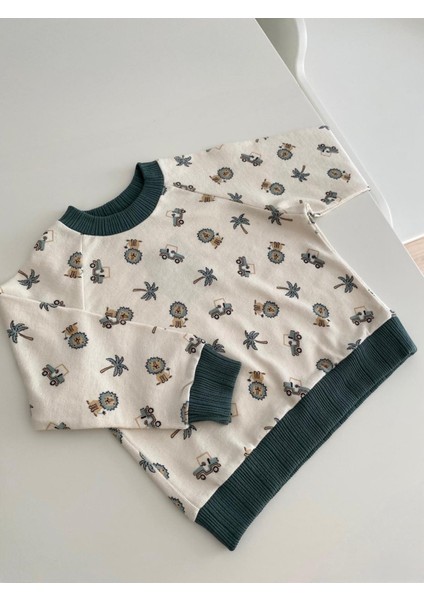 Unisex Kız / Erkek Çocuk Baskılı Pamuklu Sweatshirt fiyatları