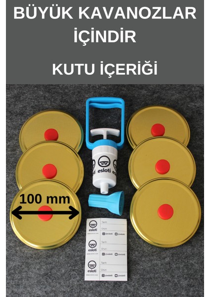 Kavanoz Vakumlama Seti (BÜYÜK SET)