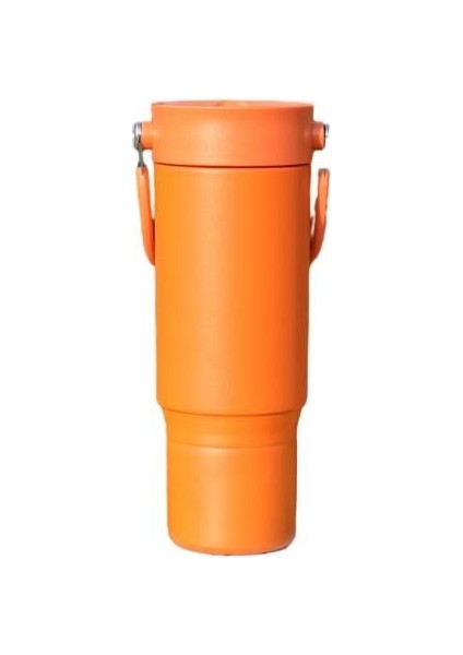 Taşınabilir El Tipi Tek Tuşla Açılan Kapak 316 Paslanmaz Çelik Yalıtım Fincanı Kahve Fincanı Büyük Kapasiteli Içme Fincanı 770ML/900ML (Yurt Dışından)