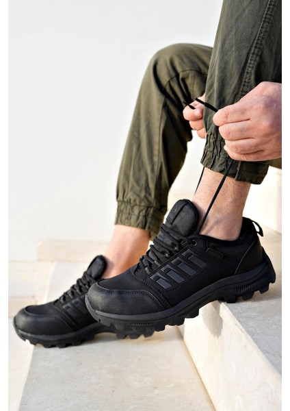 Izland Siyah Unisex Garantili Trekking Outdoor Bağcıklı Yandan Fermuarlı Kışlık Bot IZLAND-3547 fiyatları
