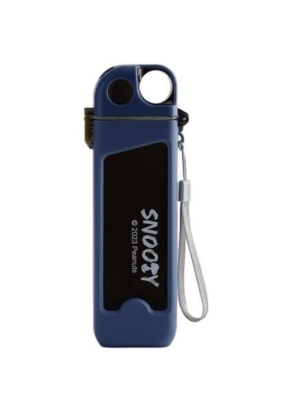 Snoopy Kare Spor Kupa Taşınabilir Pop Kapaklı Pipetli Kupa Ölçekli 350ML (Yurt Dışından)