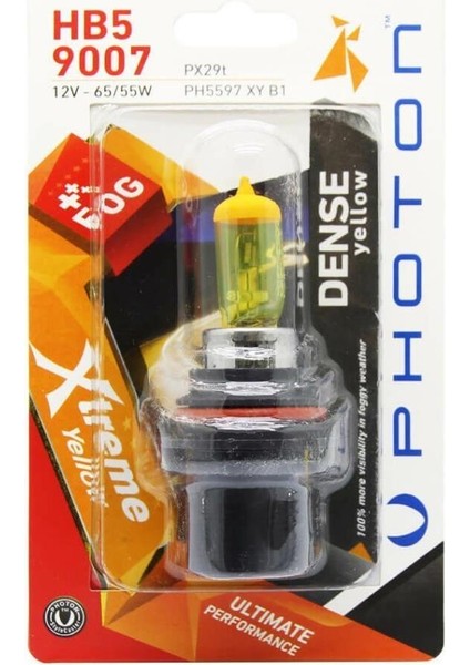 Hb5 9007 Xtreme Yellow Blister (Tekli Blister)