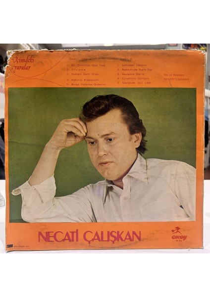 Necati Çalişkan - İçimdeki Yaralar 1978 Baskı Lp - Plak