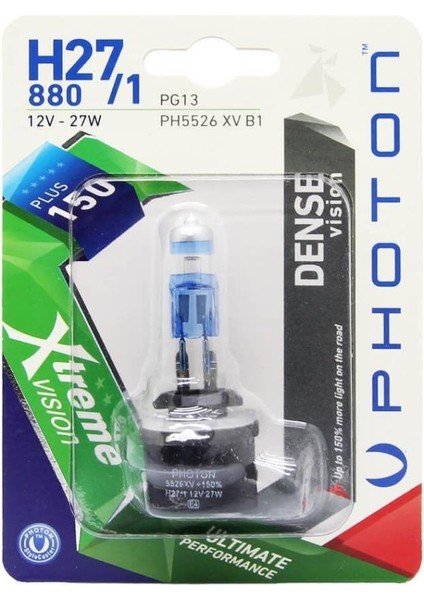 H27/1 Xtreme Vision Blister +%150 Fazla Işık (Tekli Blister)