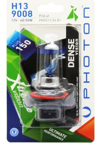 H13 Xtreme Vision Blister +%150 Fazla Işık (Tekli Blister)