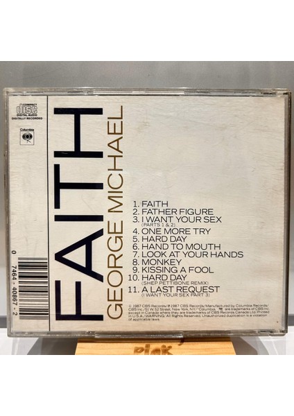 George Michael – Faith CD fiyatları