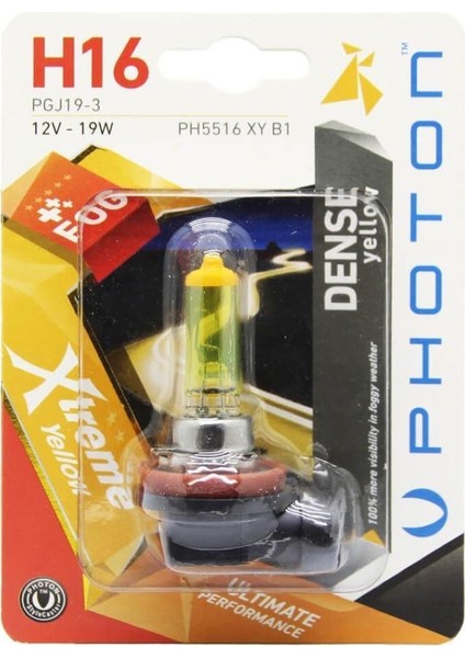 H16 Xtreme Yellow Blister (Tekli Blister)