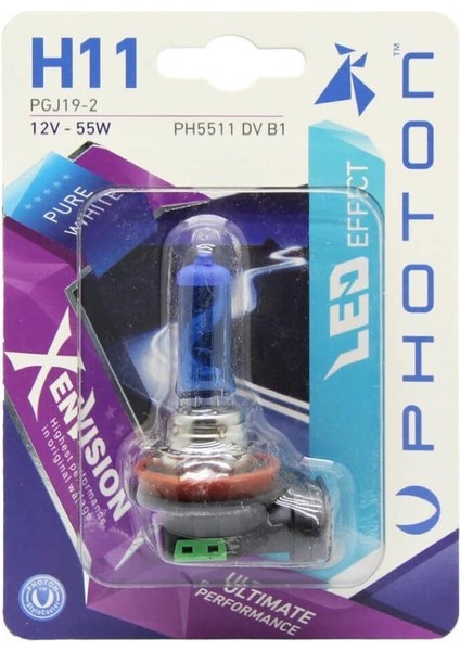 H11 12V 55W Xen Vision Blister (Tekli Blister)