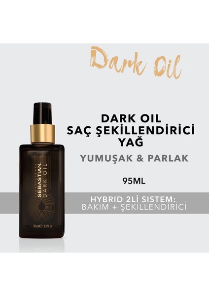 Professional Dark Oil Saç Yağı 95 ml - Tüm Saç Tipleri İçin