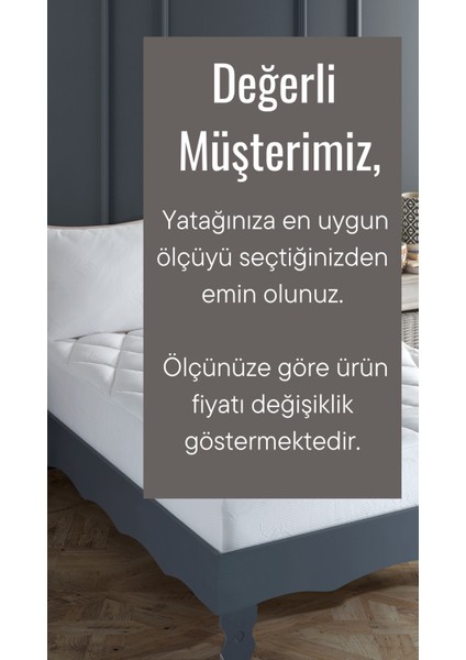 Comfort Elite Touch Yatak Kumaşı Fitted Uyku Pedi 8 Farklı Ebat