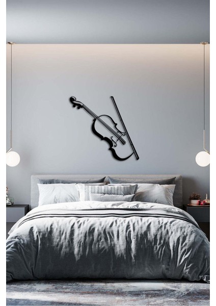 - Keman Metal Duvar Müzik Tablosu - Ev Ofis Dekorasyonu - 75 x 76 - cm - Siyah - MÜZIK-014 fiyatları