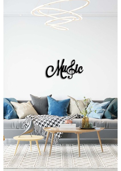 - Music Metal Duvar Müzik Tablosu - Ev Ofis Dekorasyonu - 70 x 38 - cm - Siyah - MÜZIK-022 modelleri