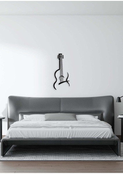 - Çizgisel Gitar Metal Duvar Müzik Tablosu - Ev Ofis Dekorasyonu - 80 x 35 - cm - Siyah - MÜZIK-068 fiyatları