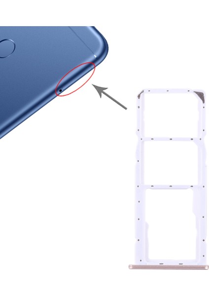 Huawei Honor Play 7c Için Tepsi + Mikro Sd Kart Tepsisi (Yurt Dışından)