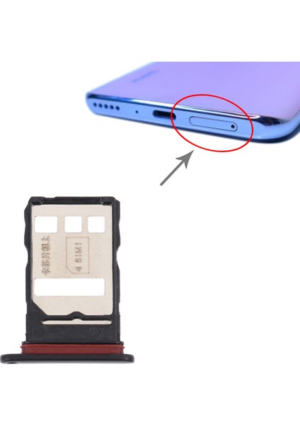 Huawei Y9A Için Sım + Sım/nm Kart Tepsisi (Yurt Dışından)