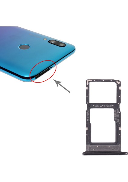 Huawei P Smart (2019) Için Tepsi + Mikro Sd Kart Tepsisi (Yurt Dışından)