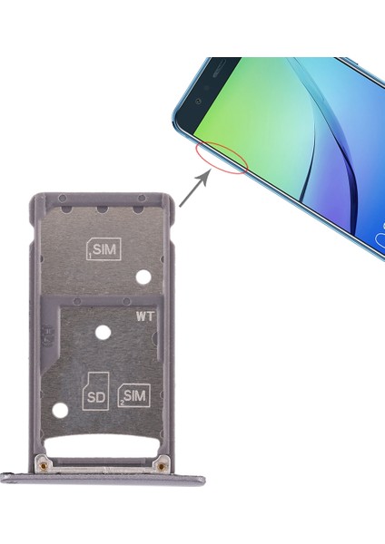 Huawei Enjoy 6 Için Tepsi + Mikro Sd Kart Tepsisi (Yurt Dışından)