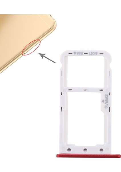 Huawei Enjoy 7 Için Tepsi + Mikro Sd Kart Tepsisi (Yurt Dışından)