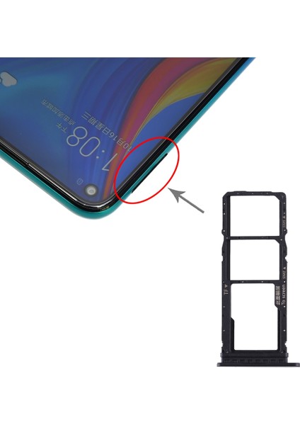 Huawei Enjoy 10 Için Tepsi + Mikro Sd Kart Tepsisi (Yurt Dışından)