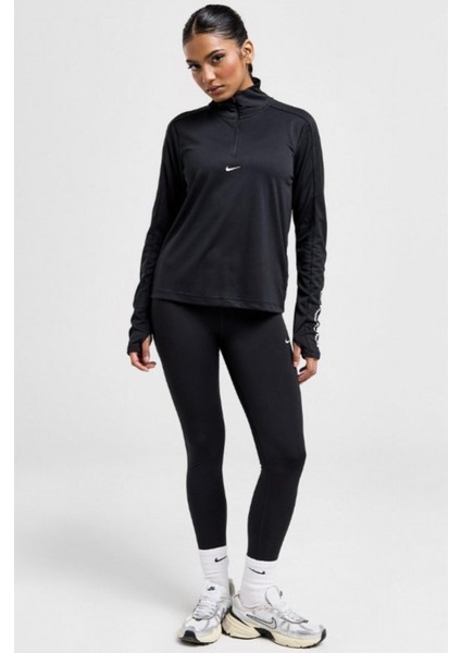 Dri Fit Pacer 1/4 Zip Kadın Siyah Sweatshirt indirimleri