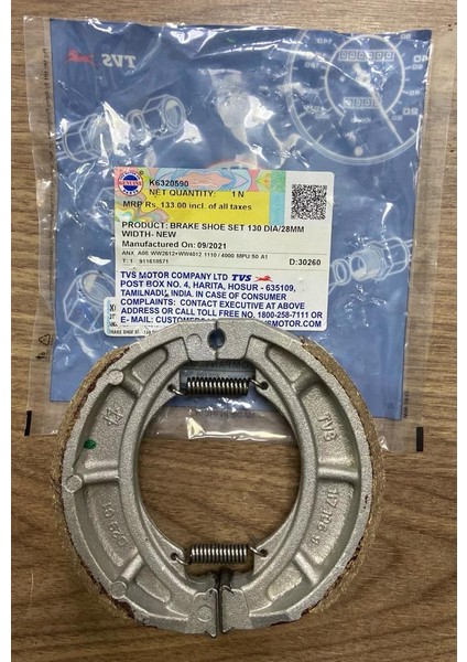 JÜPİTER125 Arka Balata (Orjinal) Tvs