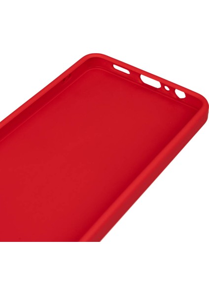 Samsung Galaxy A06 Kılıf Biye Mat Silikon Kırmızı modelleri