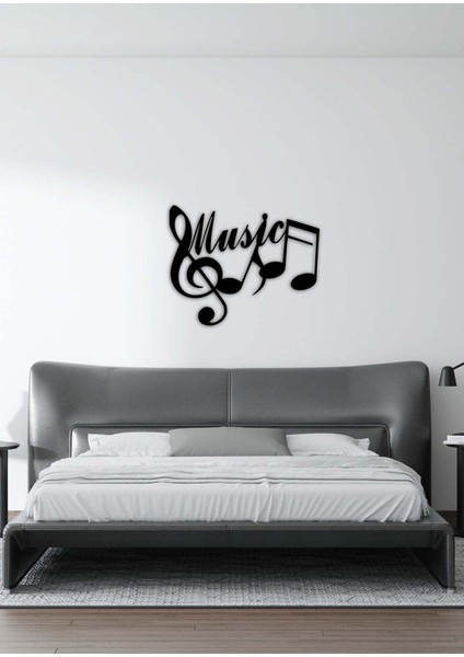 - Music Metal Duvar Müzik Tablosu - Ev Ofis Dekorasyonu - 70 X 56 - Cm - Siyah - Müzık-049 fırsatları