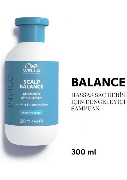 Wella Professionals Invigo Scalp Balance Hassas Saç Derisi Yatıştırıcı Şampuan 300 ml