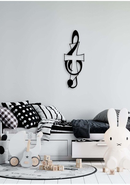 - Haç Ve Sol Metal Duvar Müzik Tablosu - Ev Ofis Dekorasyonu - 80 X 28 - Cm - Siyah - Müzık-070 fiyatları