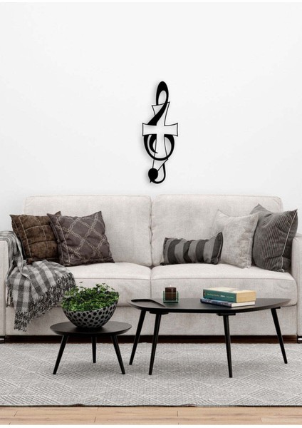 - Haç Ve Sol Metal Duvar Müzik Tablosu - Ev Ofis Dekorasyonu - 80 X 28 - Cm - Siyah - Müzık-070 modelleri