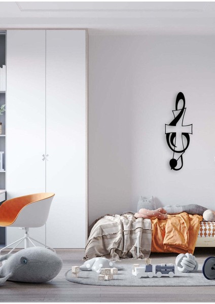 - Haç Ve Sol Metal Duvar Müzik Tablosu - Ev Ofis Dekorasyonu - 80 X 28 - Cm - Siyah - Müzık-070 fırsatları