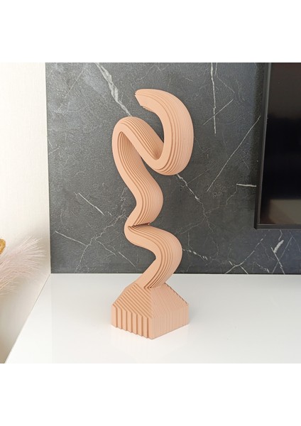 Minimalist Eğri Çizgi Sanatı – Modern Evler Için Geometrik ve Soyut Heykel