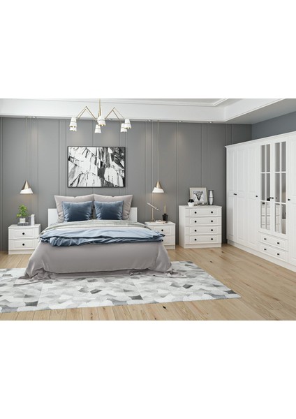 Kale210 Yatak Odası Set 61 Beyaz Mebran modelleri