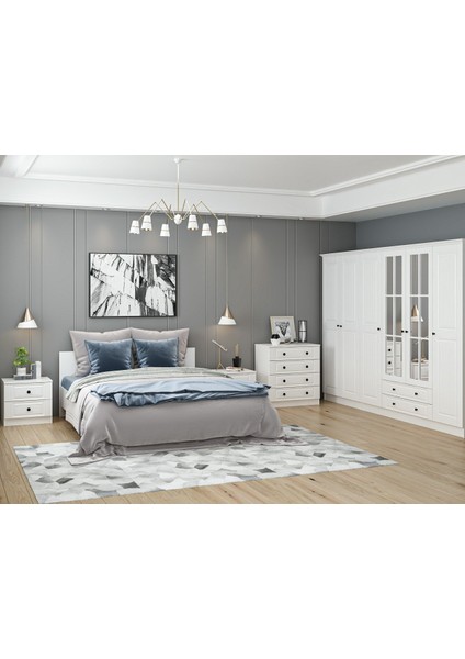 Kale210 Yatak Odası Set 61 Beyaz Mebran fırsatları